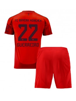 Bayern Munich Raphael Guerreiro #22 Heimtrikotsatz für Kinder 2024-25 Kurzarm (+ Kurze Hosen)